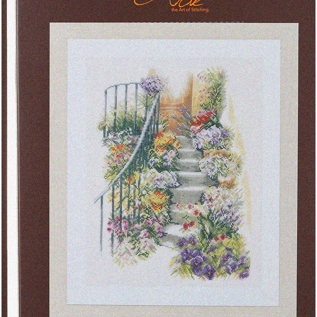 Cross Stitch Kit for Floral Embroidery and Creative Projects