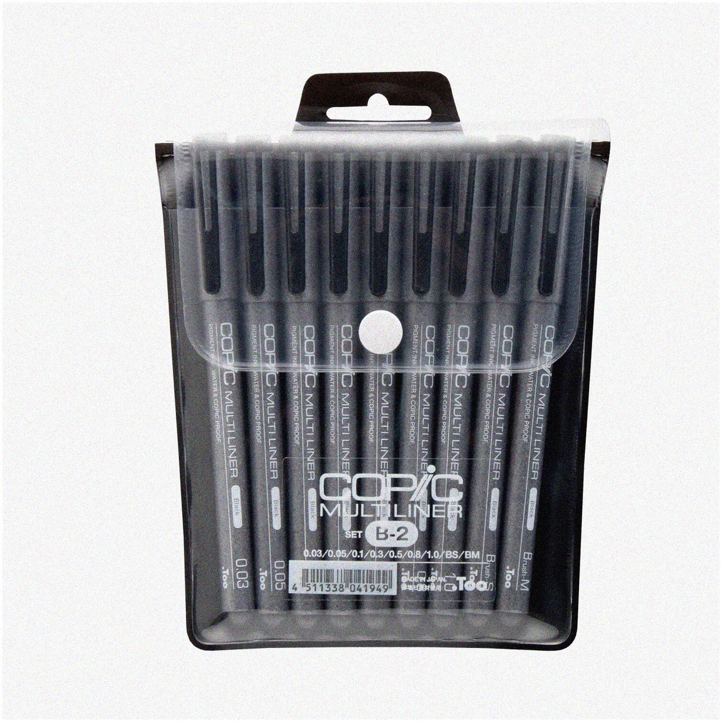 InkMaster 9-Piece Set Multiliner Markers Black