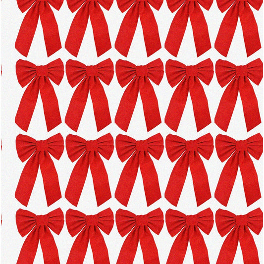 Velvet Red Bows 9x16 Inches 20 Pack