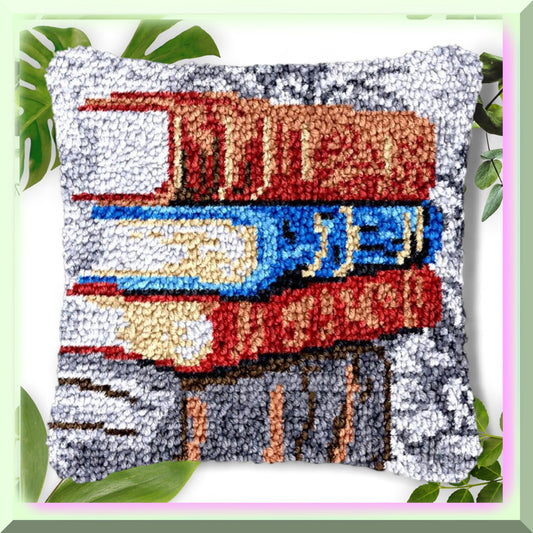 DIY Latch Hook Pillow and Rug Kit
