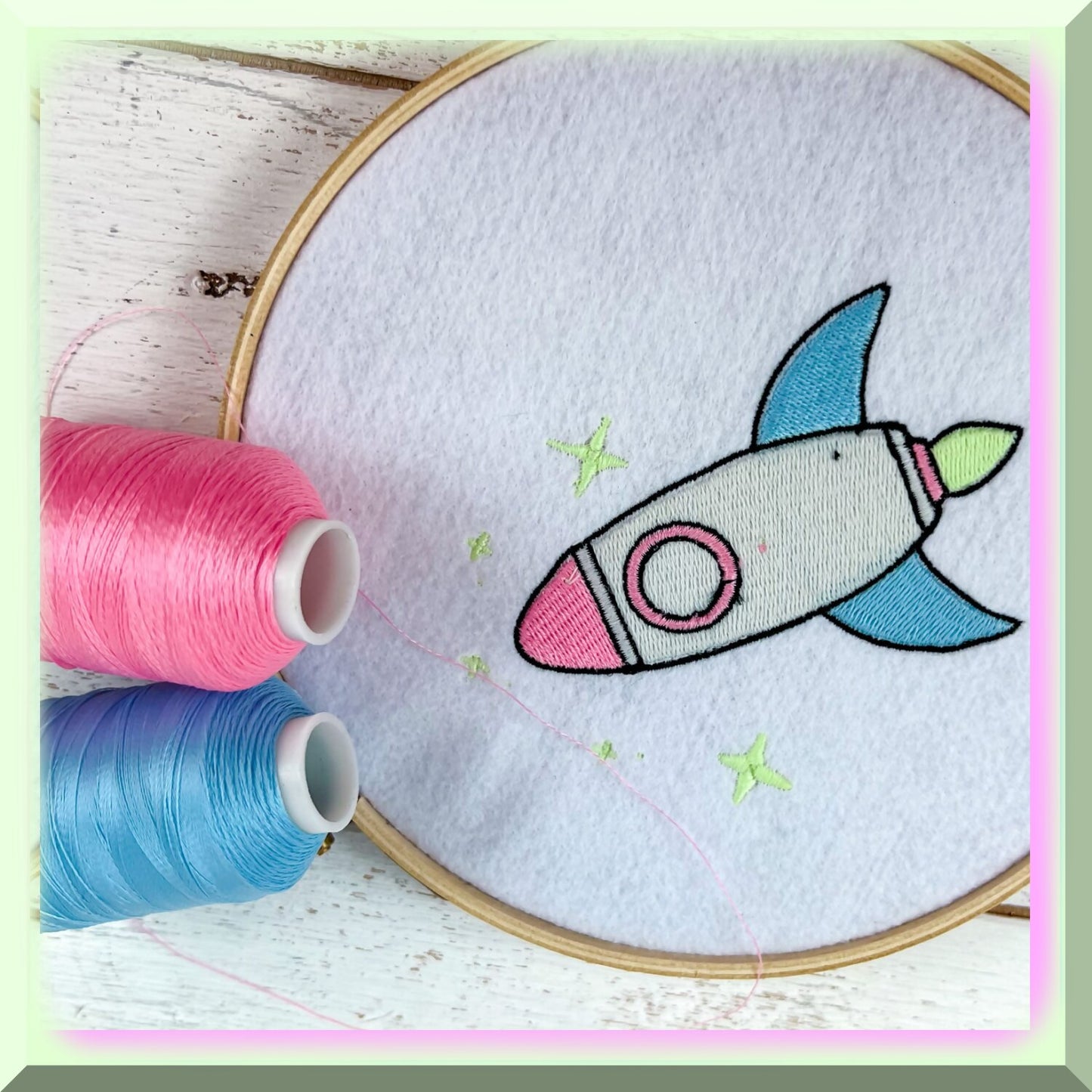 Glow in the Dark Embroidery Thread 1000M Cone for Machine Projects