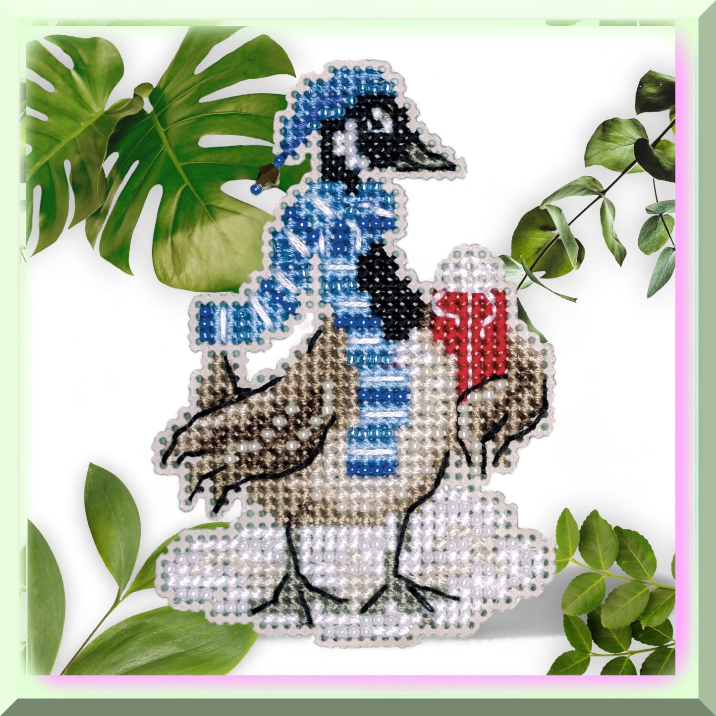 Winter Wonderland Cross Stitch Ornament Kit for Holiday Decor
