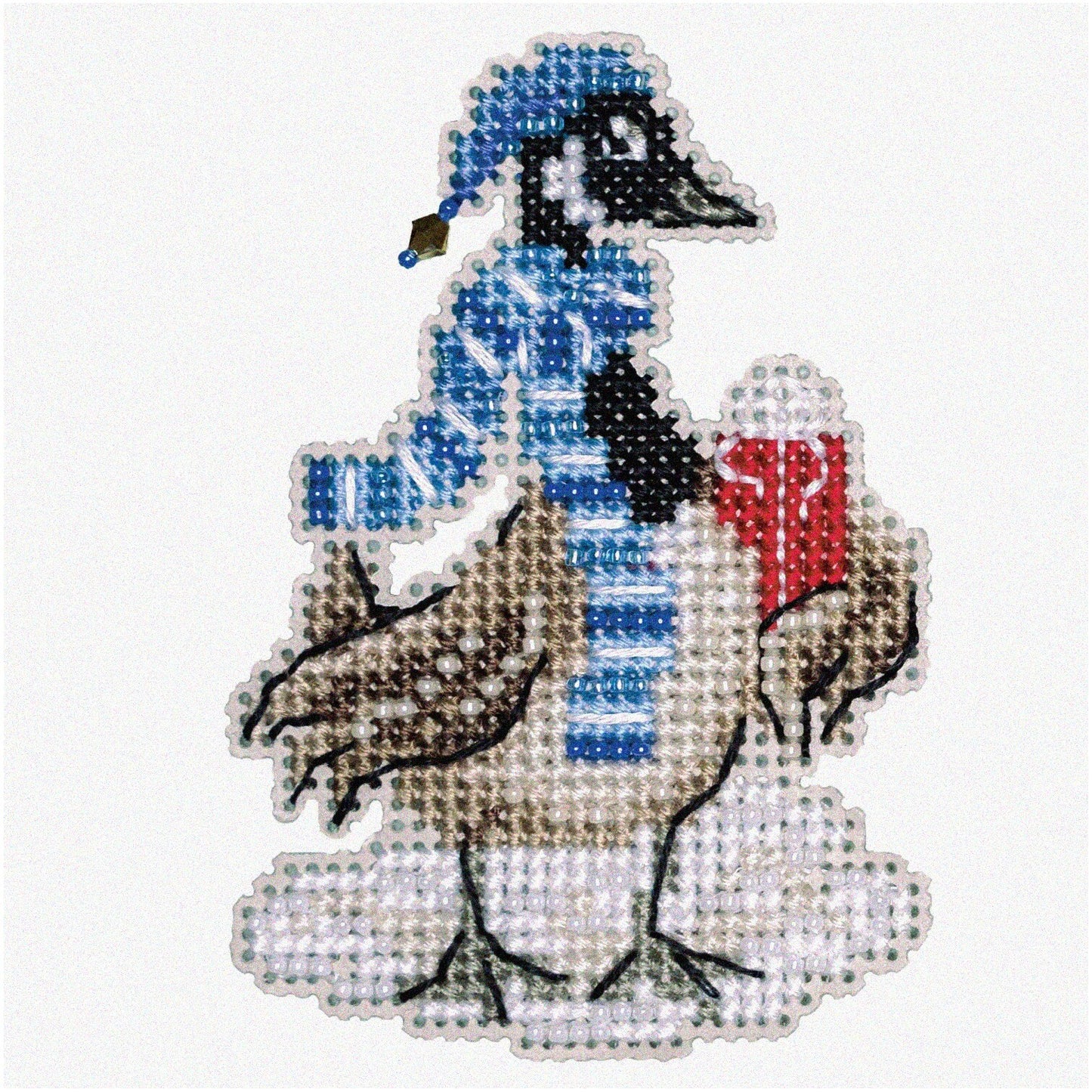 Winter Wonderland Cross Stitch Ornament Kit for Holiday Decor