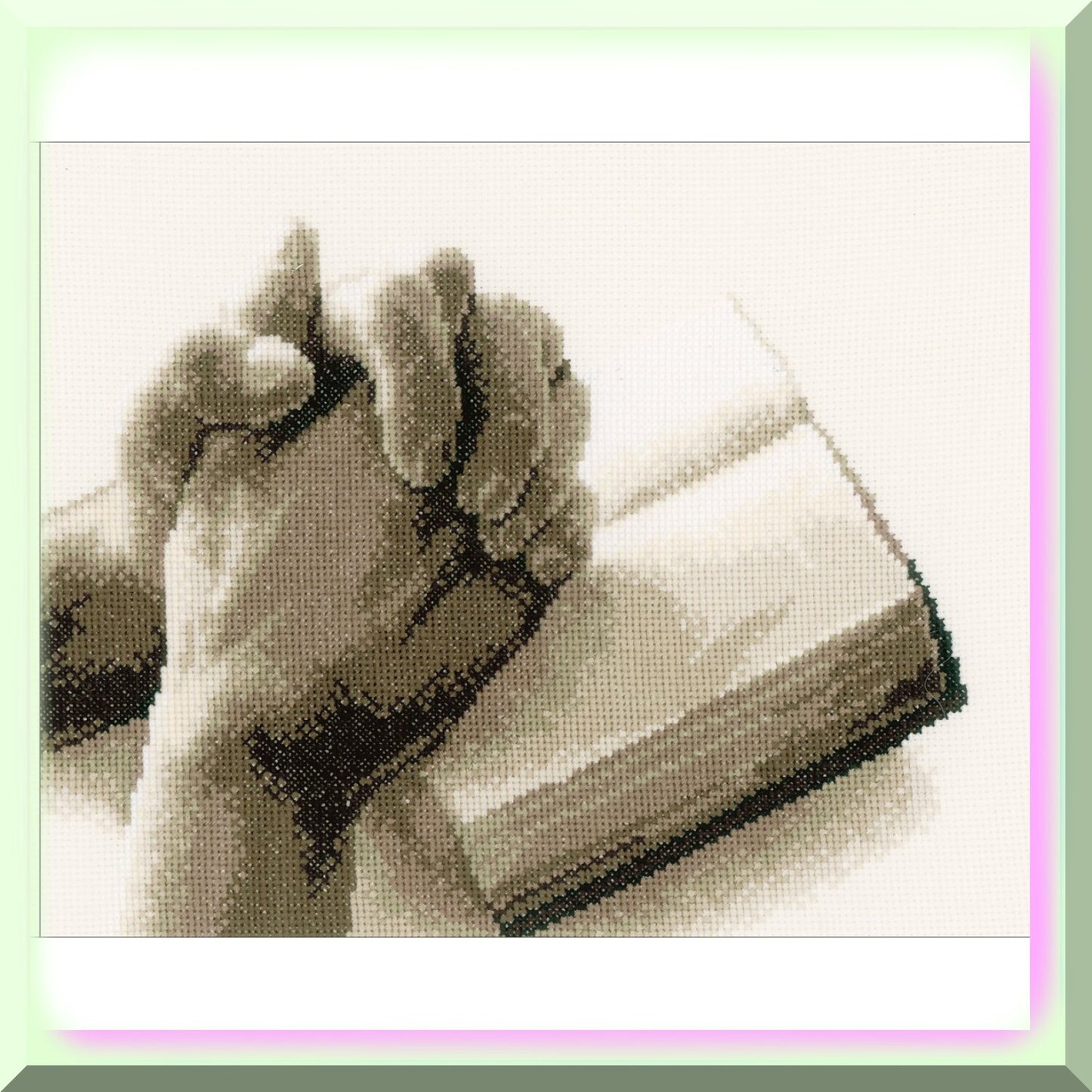 Praying Hands Cross Stitch Kit for Beginners