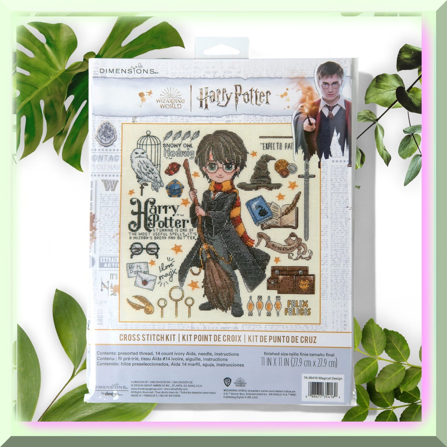 Enchanting Wizarding World Cross Stitch Kit for Beginners