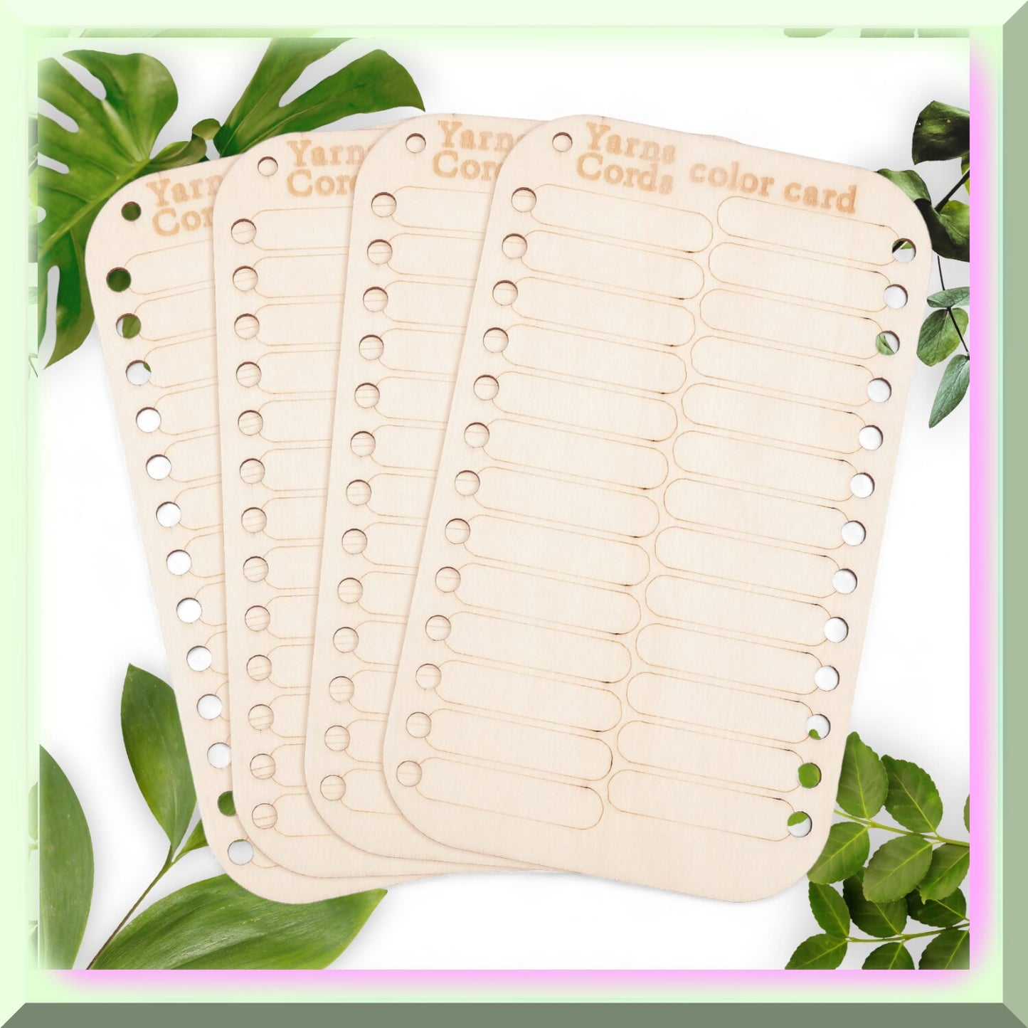 Wooden Embroidery Floss Organizer with 26 Slots