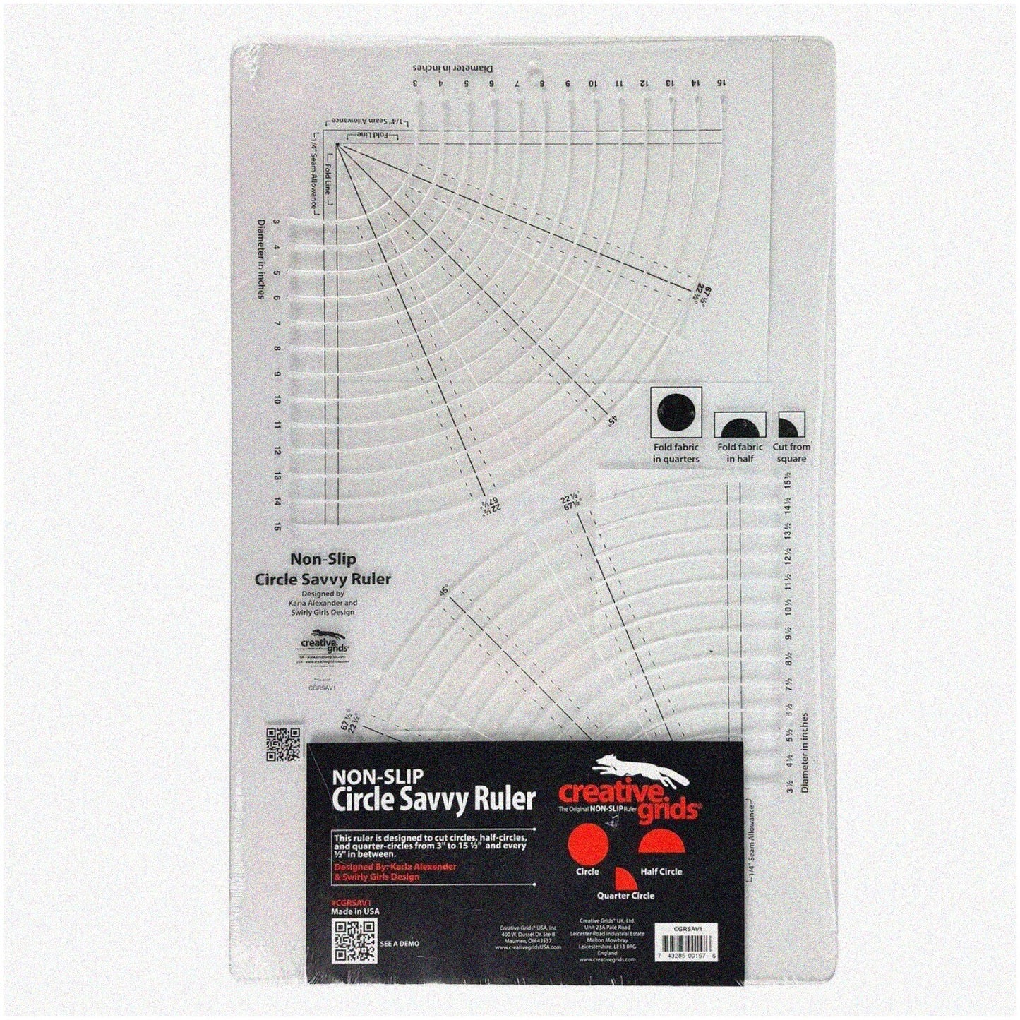 QuiltPro Precision Circle Cutter 11-3/4 x 18-1/2 in