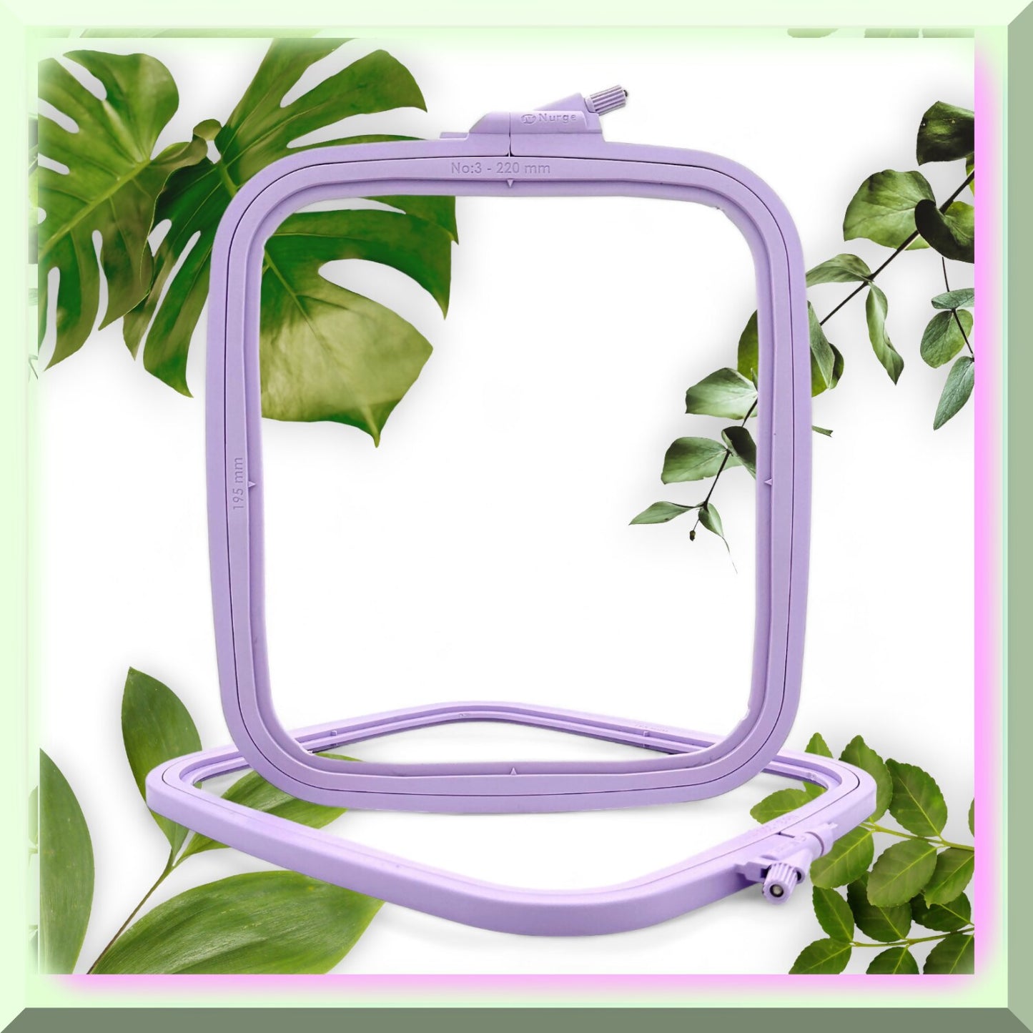Plastic Square Embroidery Hoop for Cross Stitch and Needlework