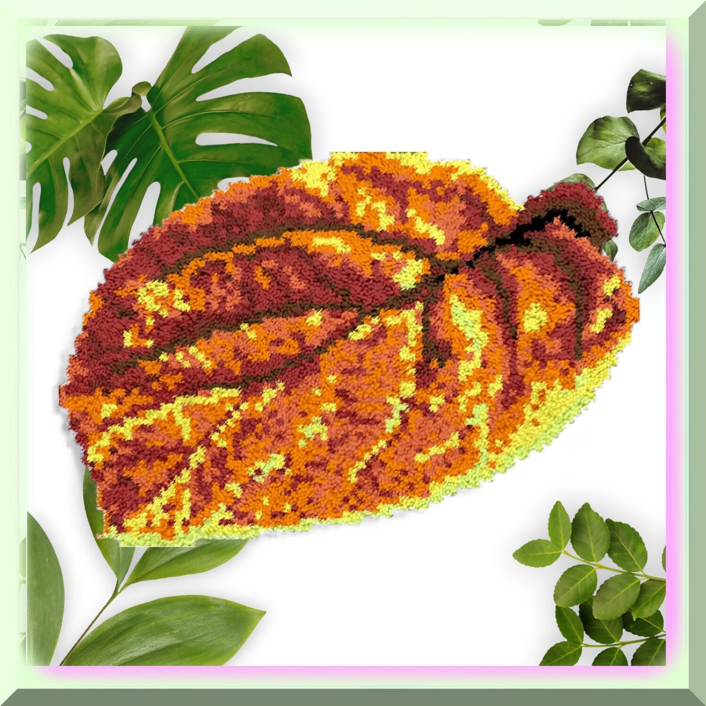 Autumn Leaf Tapestry Kit for Home Decor and Cushion Cover