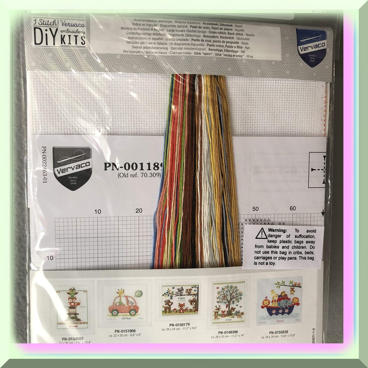 Farmyard Cross Stitch Kit for Beginners and Artisans