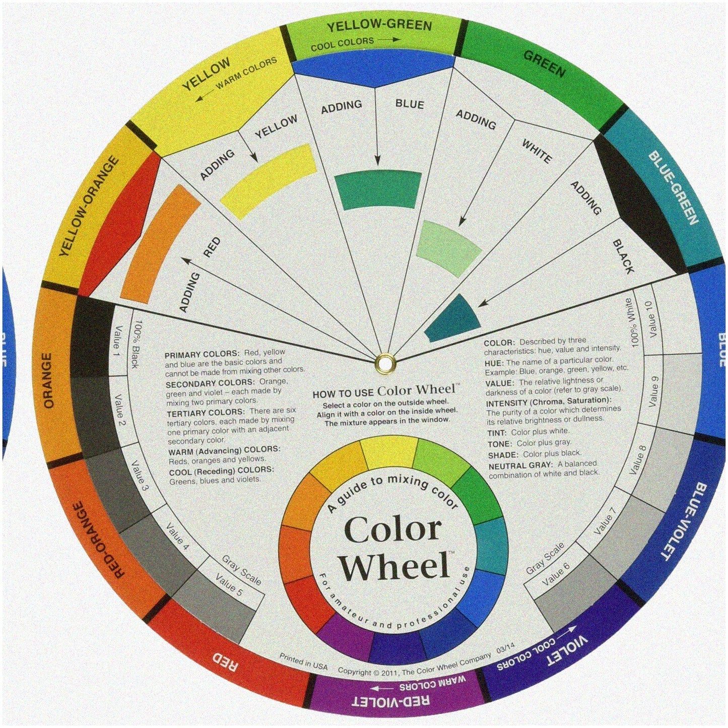 Rainbow Palette 9.25-inch Color Mixing Tool