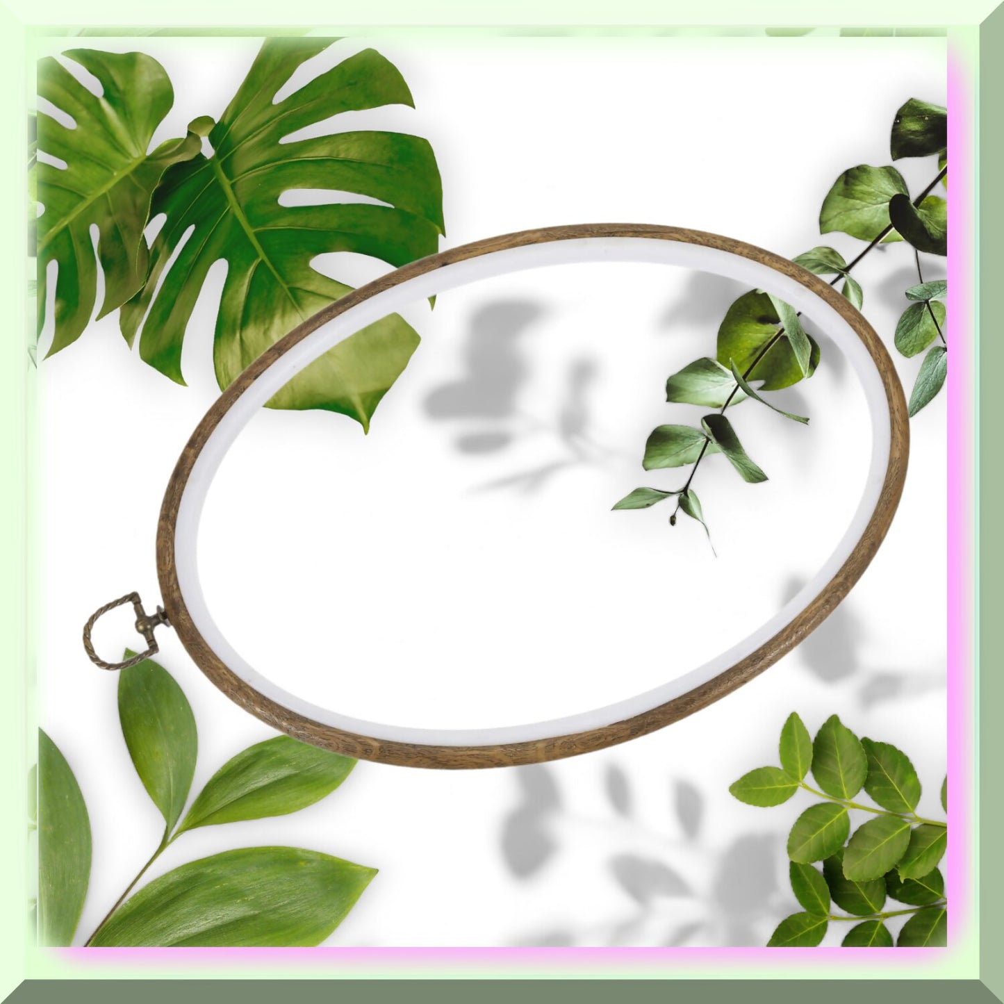 Oval Embroidery Hoop for Sewing and Craft Projects