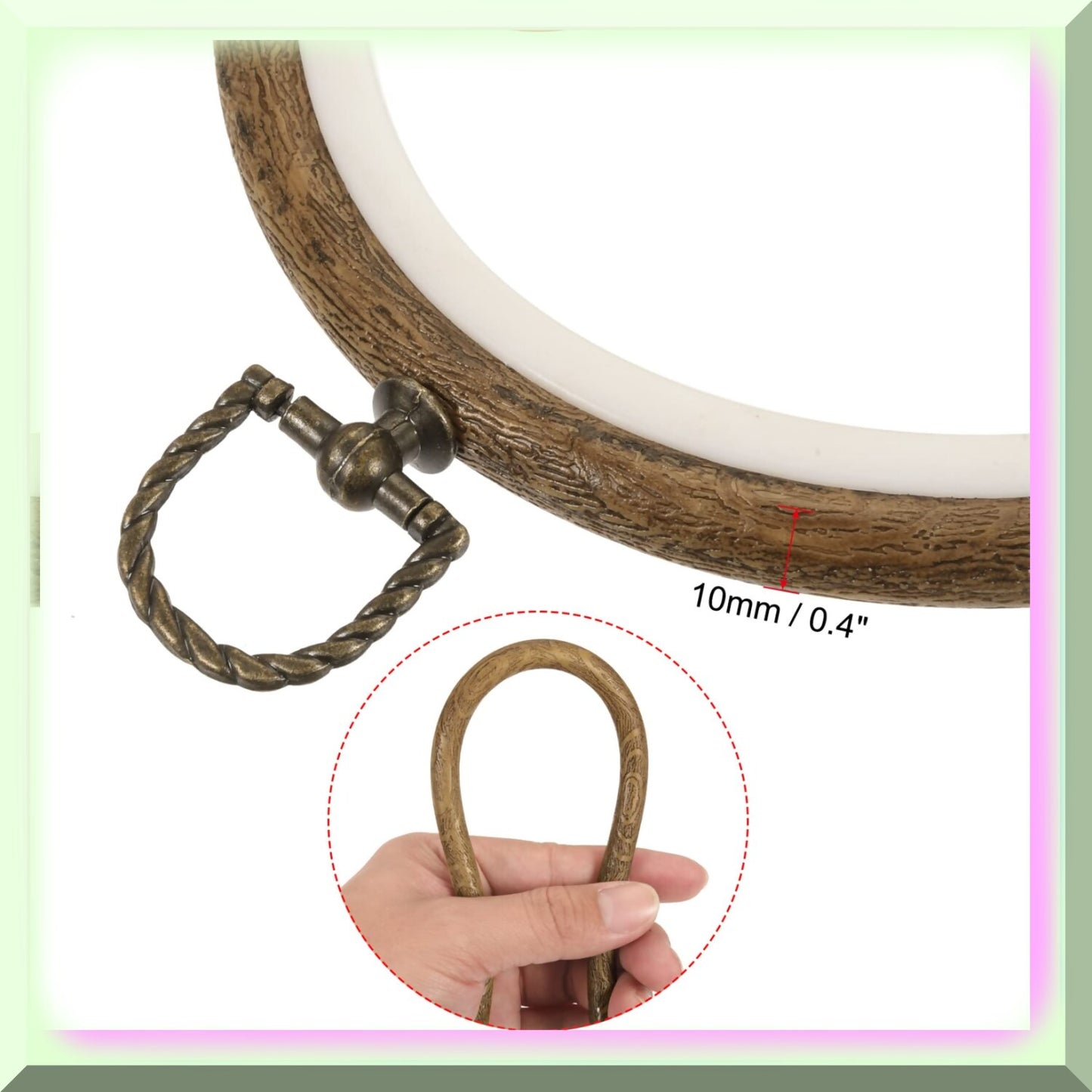 Oval Embroidery Hoop for Sewing and Craft Projects