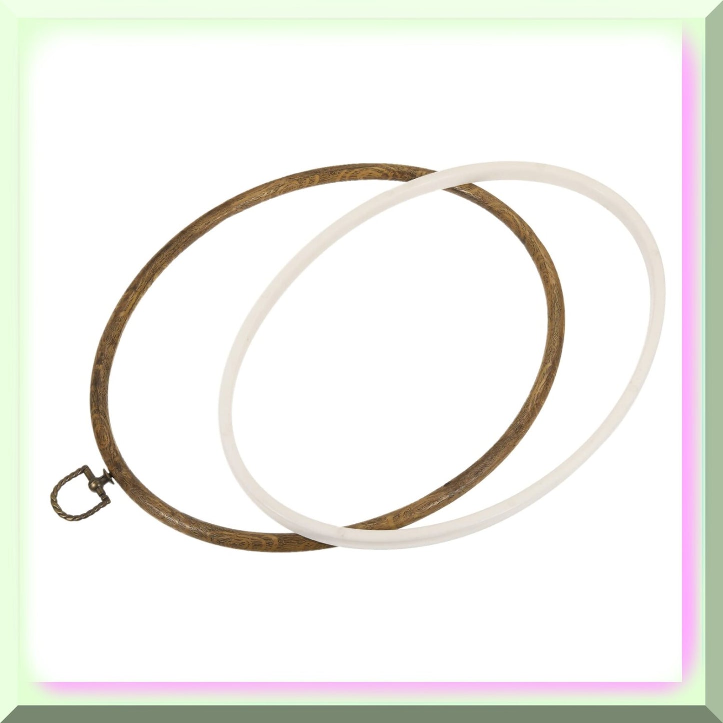 Oval Embroidery Hoop for Sewing and Craft Projects