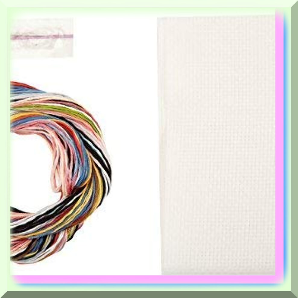 Petite Cross Stitch Kit with 14 Count Aida Fabric