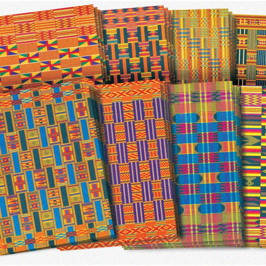 Assorted African Textile Paper 32 Sheets 8.5x11