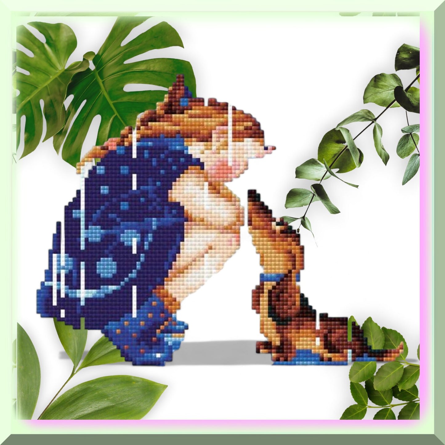 Diamond Raindrop Mosaic Kit for Creative Art Projects
