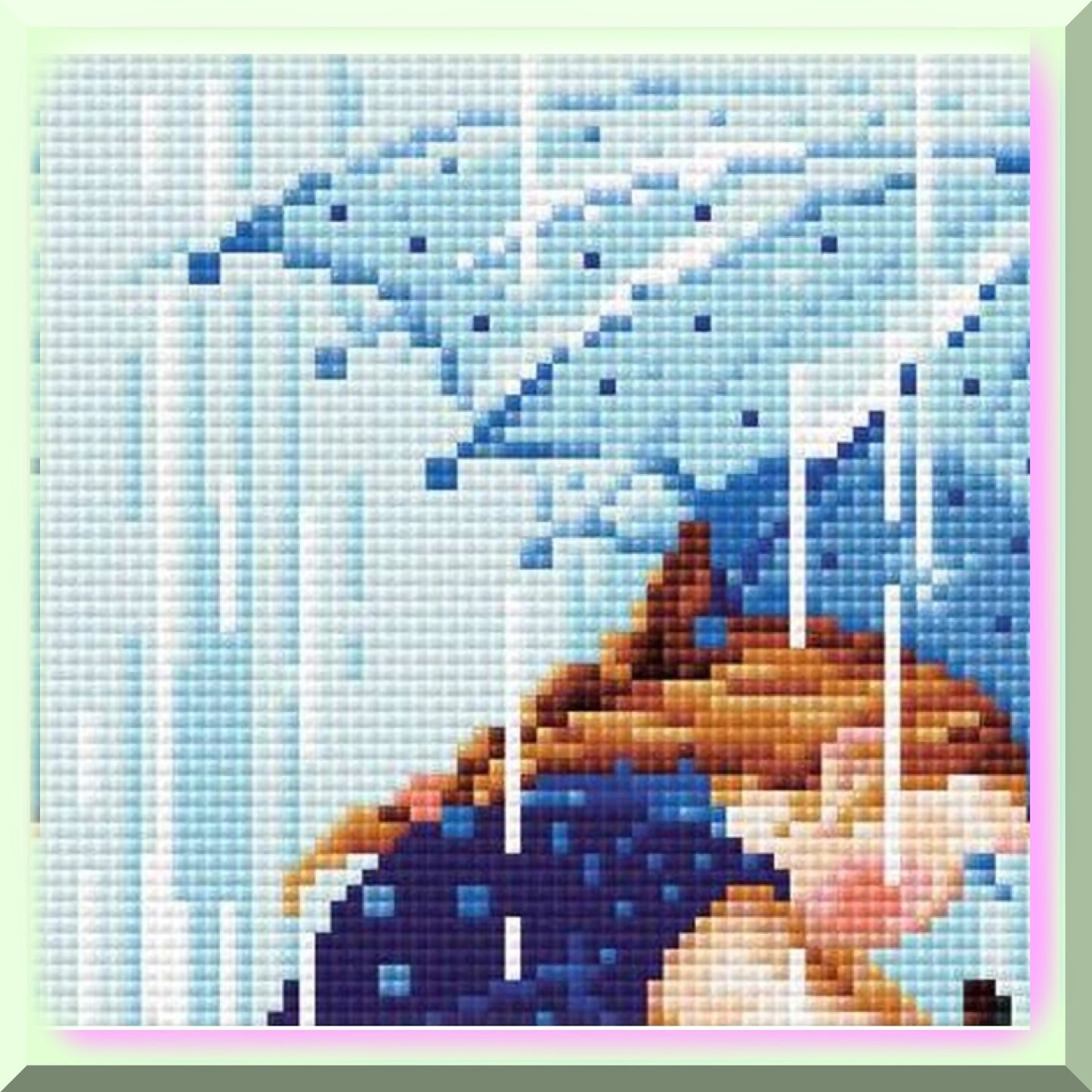 Diamond Raindrop Mosaic Kit for Creative Art Projects