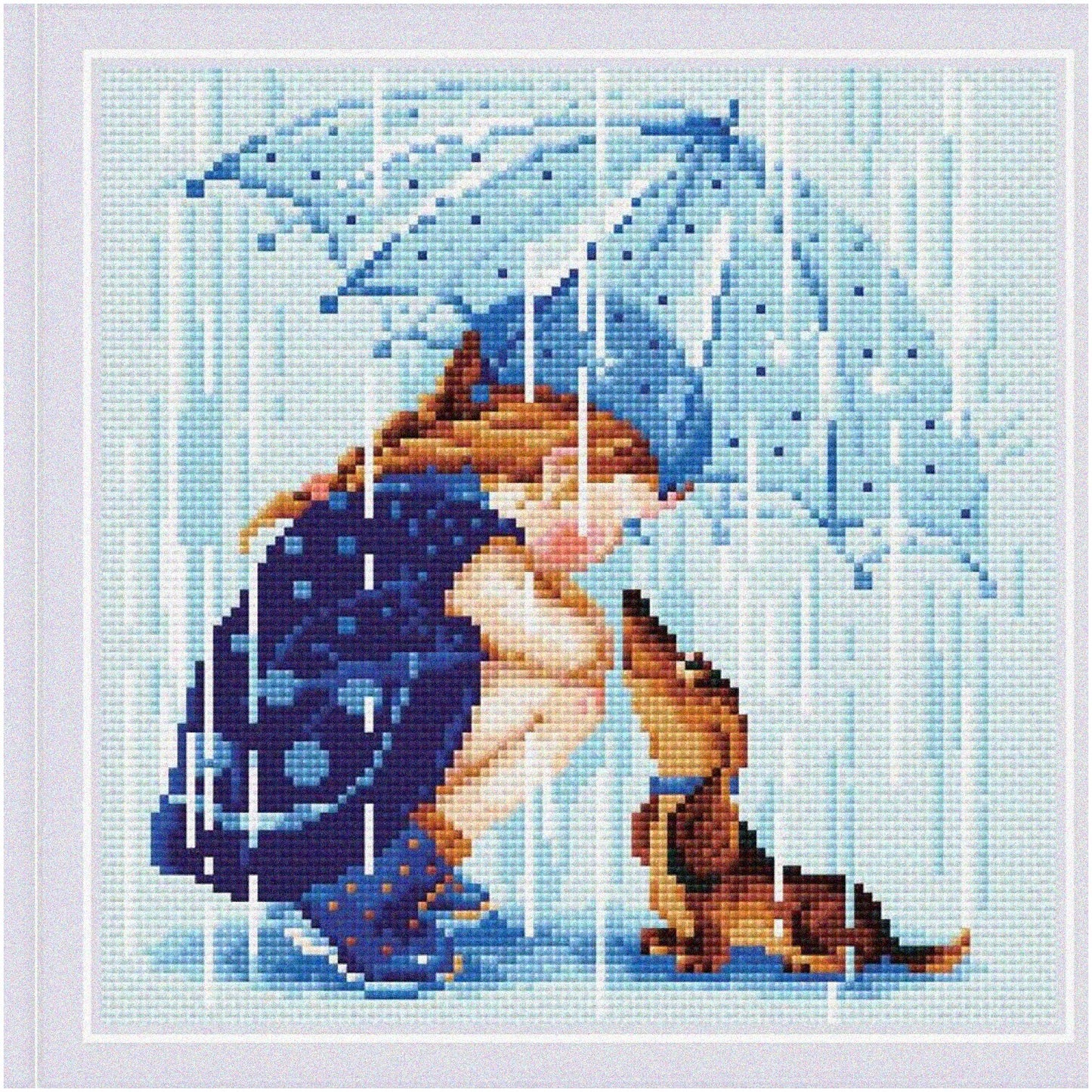Diamond Raindrop Mosaic Kit for Creative Art Projects