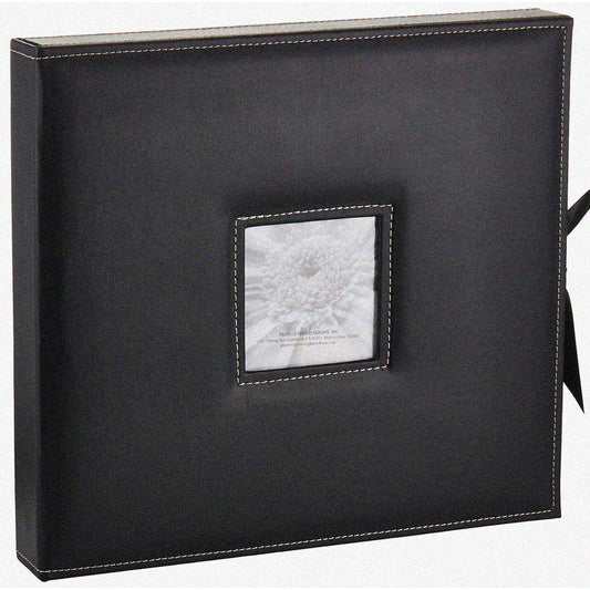 Black Scrapbook 12x12 with 20 Sheet Protectors