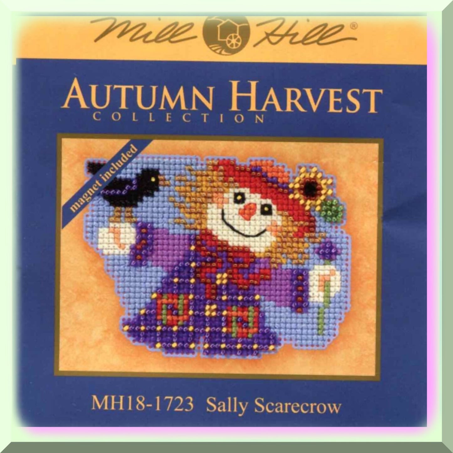 Autumn Harvest Beaded Cross Stitch Ornament Kit