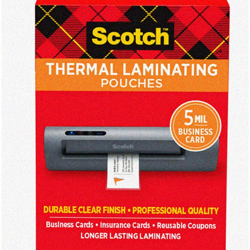 100-Pack Clear 5 Mil Thermal Laminating Pouches for 2.3x3.7 in. Items