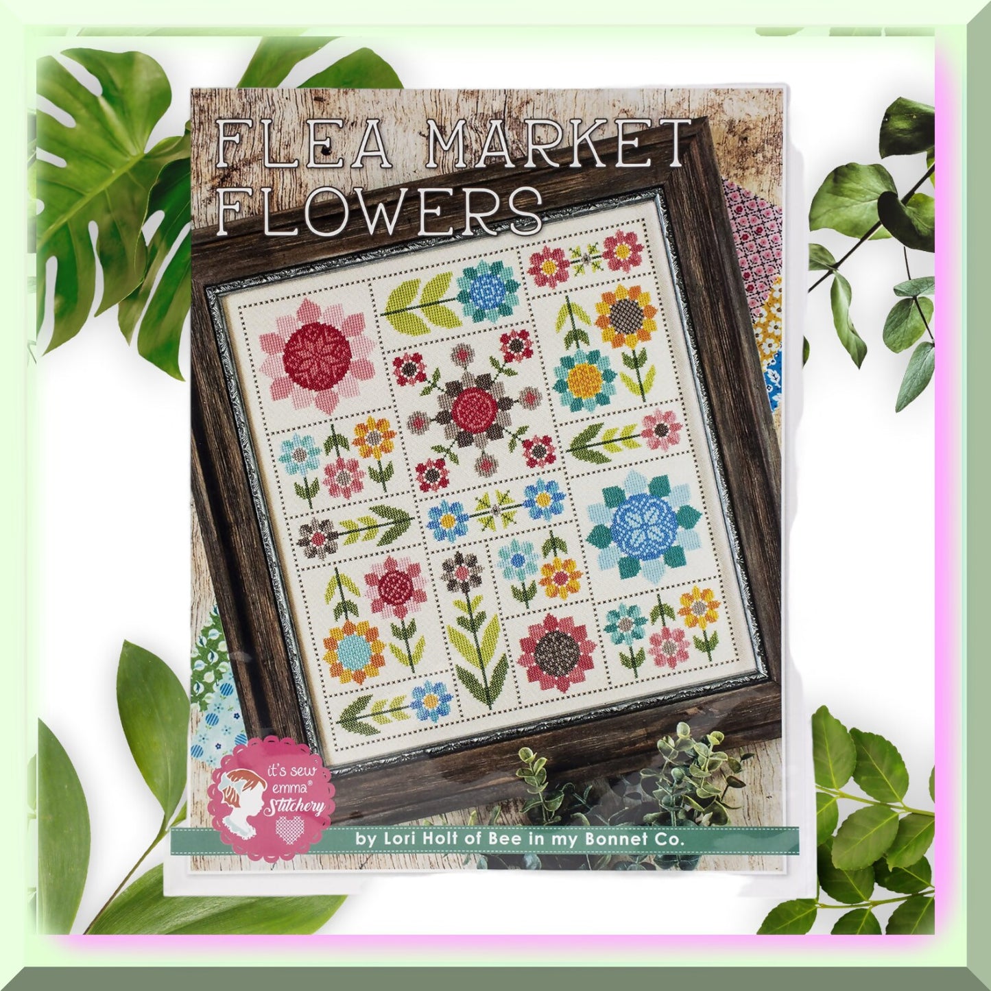 Vintage Flowers Cross Stitch Pattern for Embroidery