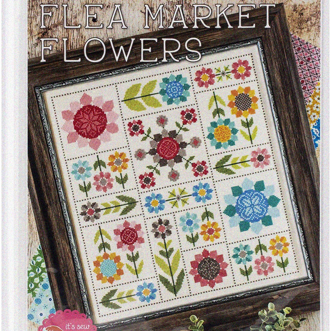 Vintage Flowers Cross Stitch Pattern for Embroidery