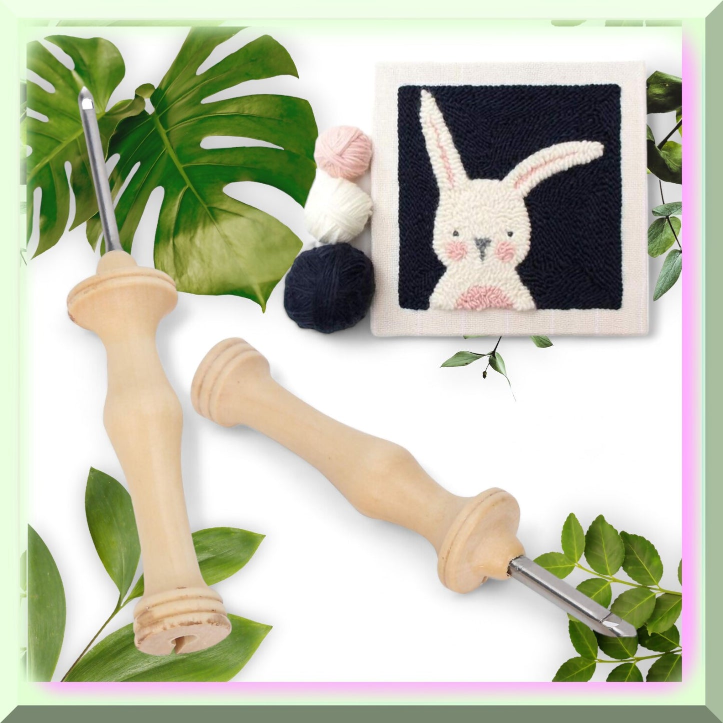 Punch Needle Embroidery Kit for Home Decor and Crafts