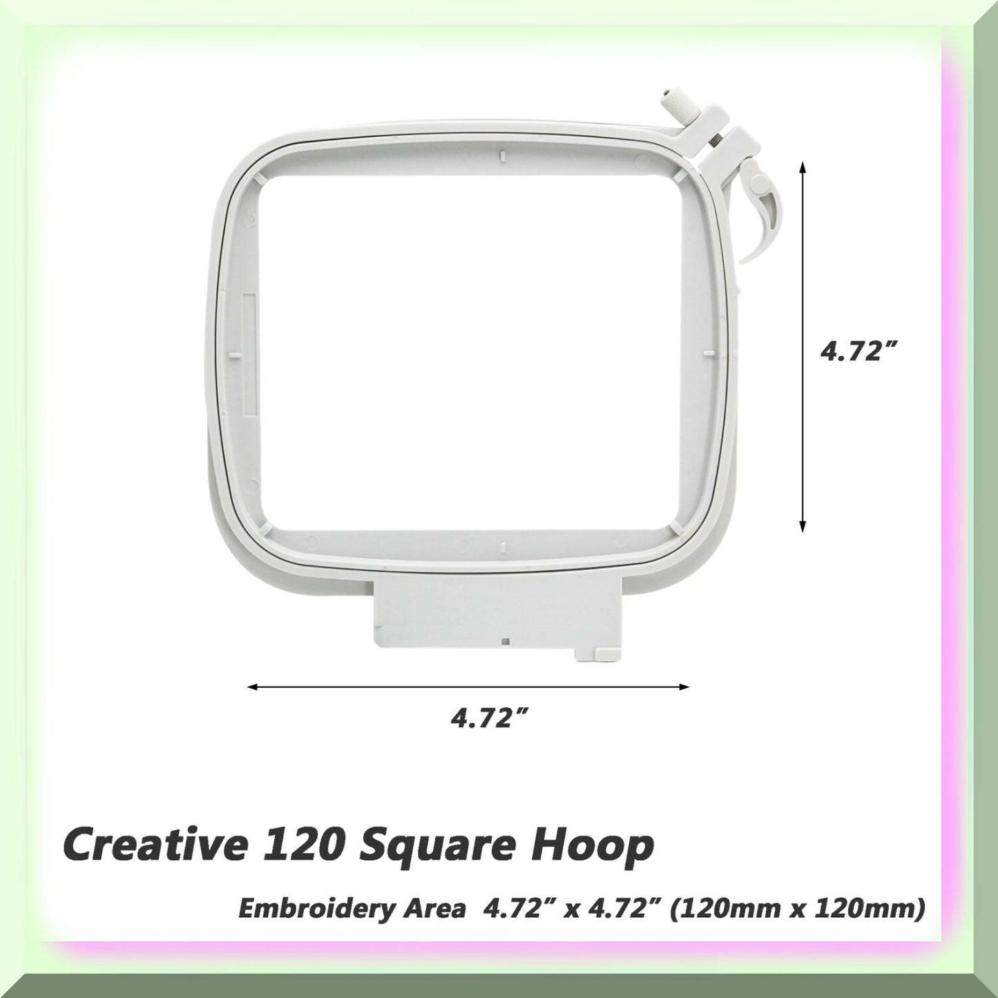 Embroidery Hoop for Sewing Machines 4.7x4.7 Inch