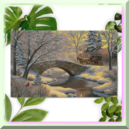 Starry Nightfall Embroidery Kit for Beginners