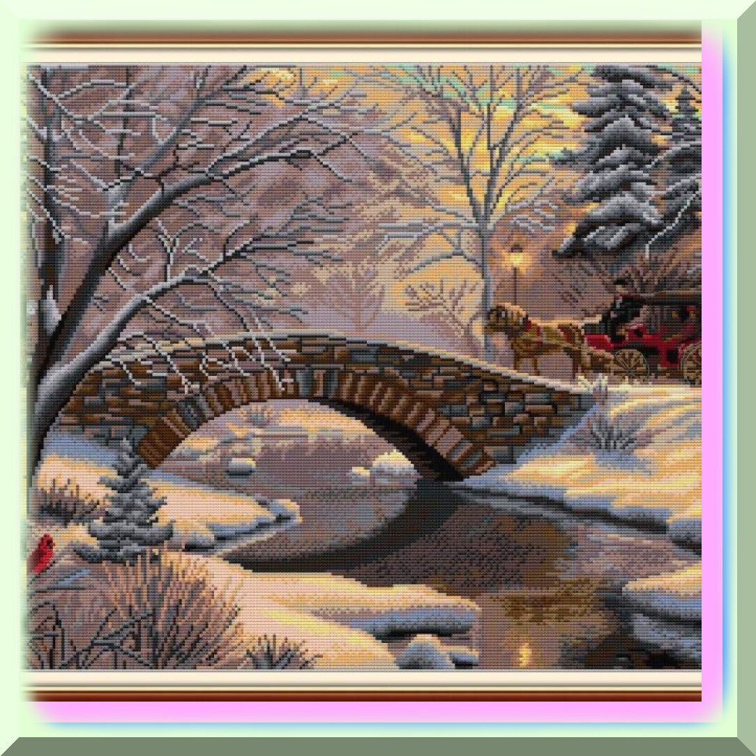 Starry Nightfall Embroidery Kit for Beginners