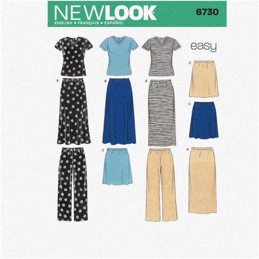 Mix & Match Sewing Pattern for Misses, Sizes S-XL