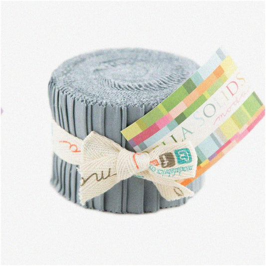 Steel Shimmer Junior Jelly Roll 20 Strips 2.5-inch Quilting Fabric