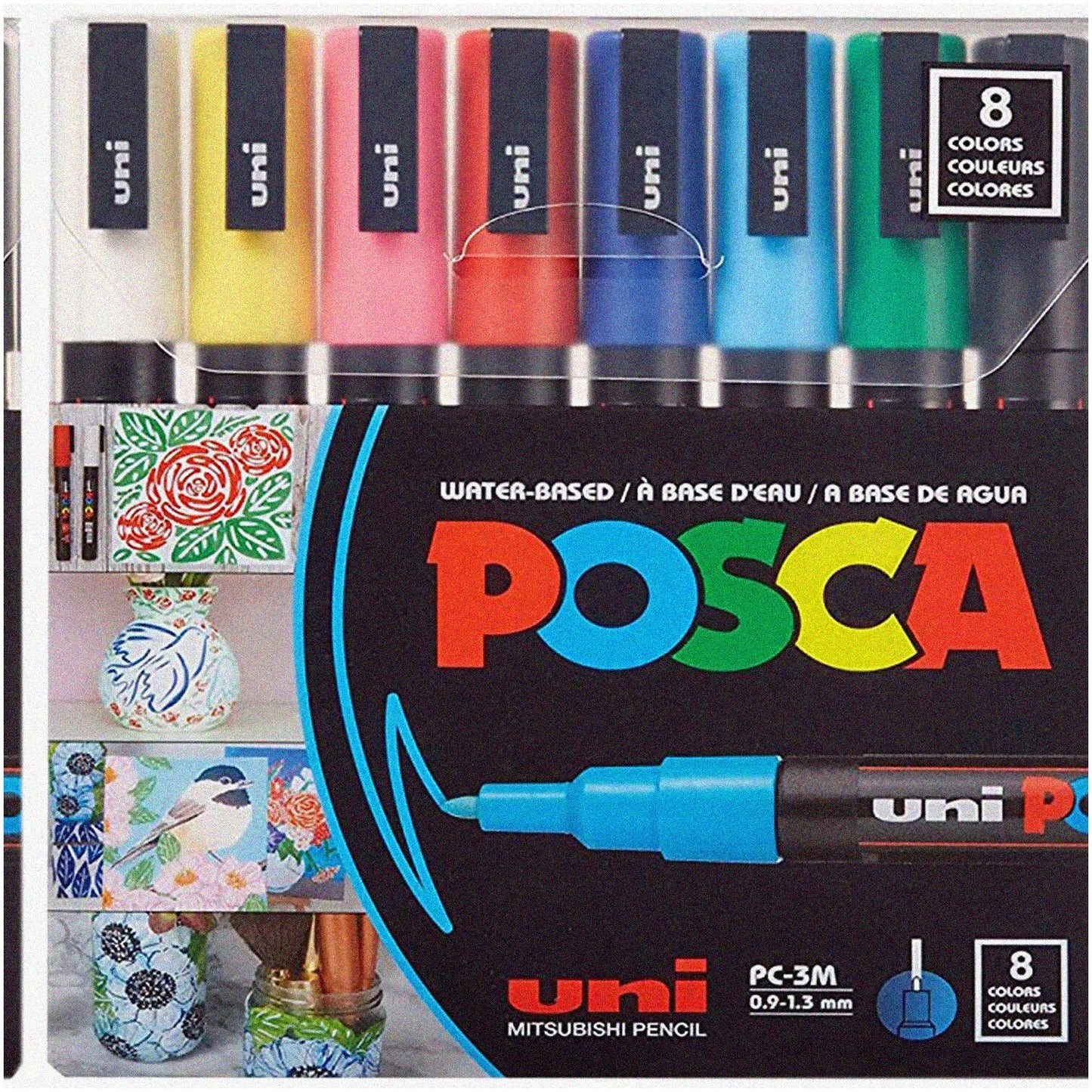 8-Piece Vibrant Paint Marker Set for Art and Crafts