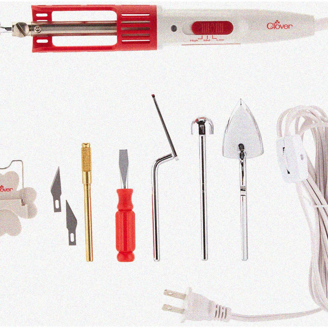 Mini Iron II Set Blue Portable Crafting Tool for Sewing Quilting DIY