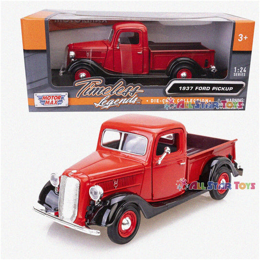 1:24 Red Ford Pickup Diecast Model