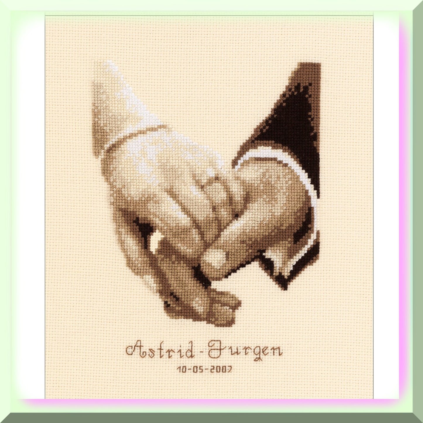 Cross Stitch Kit for Wedding Decor and Gifts