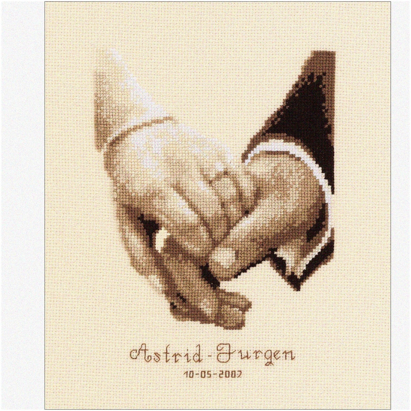 Cross Stitch Kit for Wedding Decor and Gifts