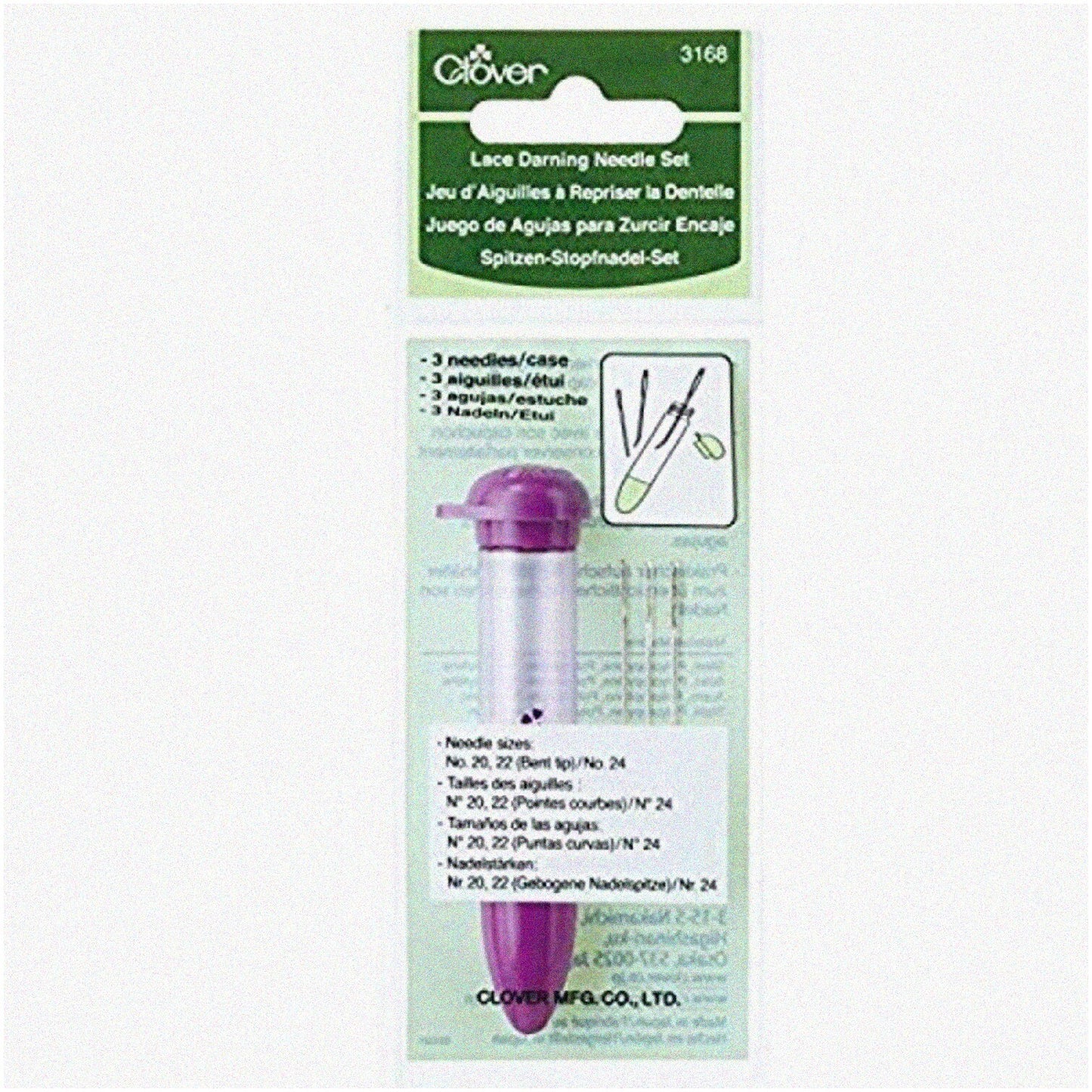 LaceCraft Needle Set 3 Sizes in 3.5 Inch Case