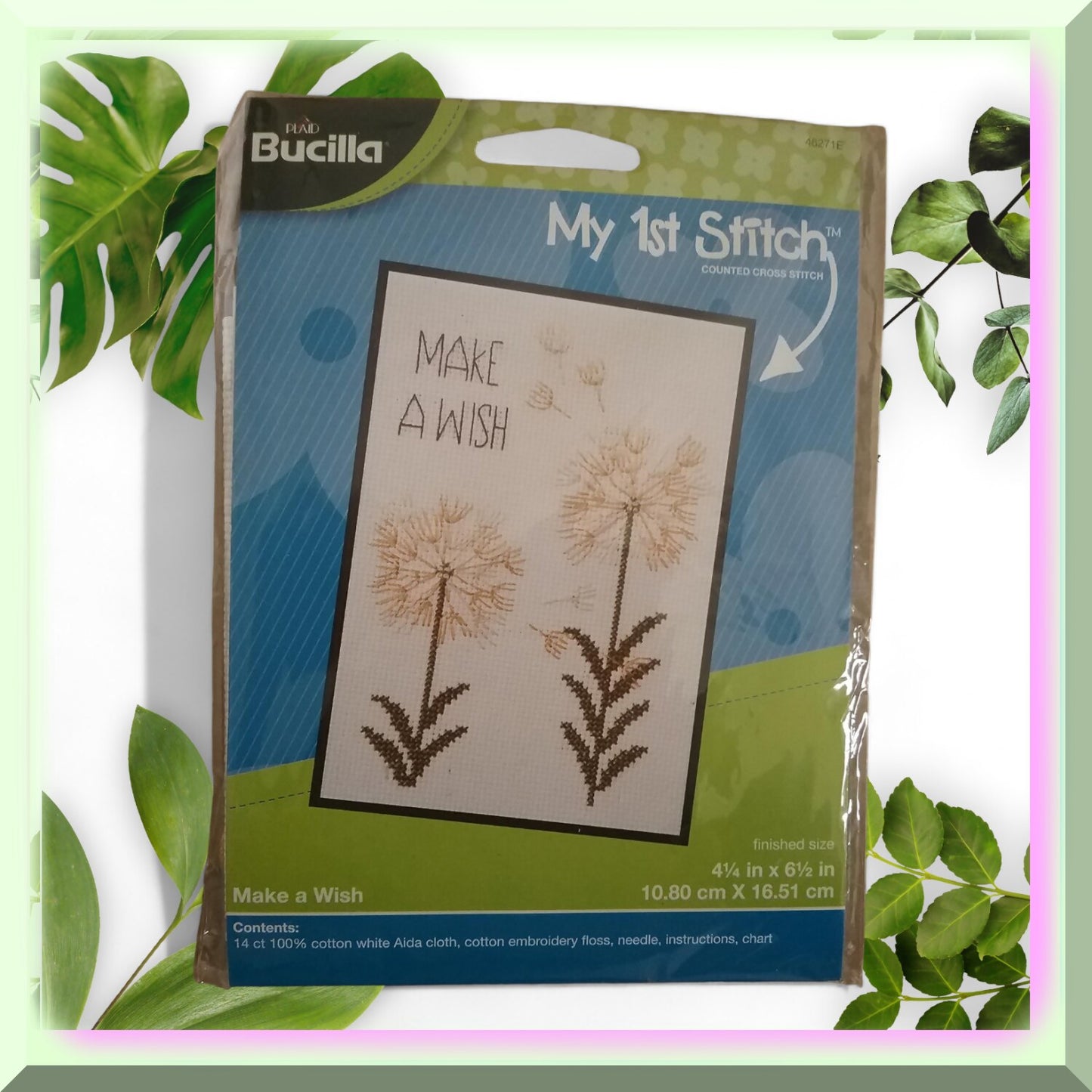 Mini Cross Stitch Kit for Beginners with Vibrant Designs