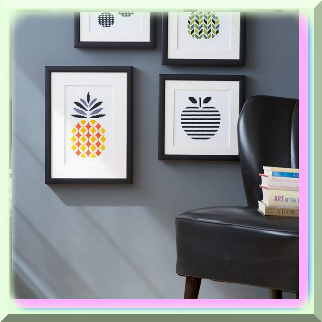 Tropical Delight Cross Stitch Kit with Pineapple Design