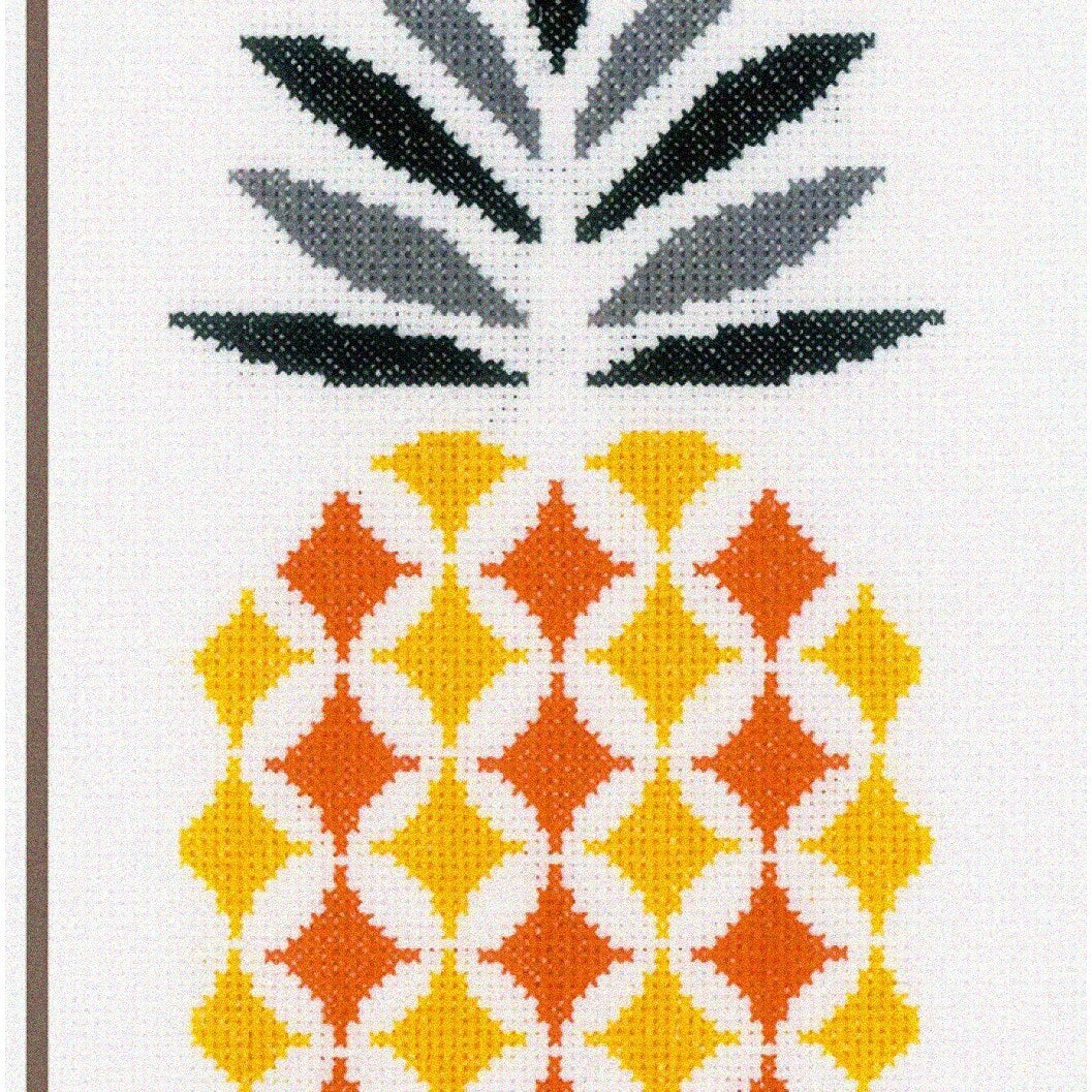 Tropical Delight Cross Stitch Kit with Pineapple Design