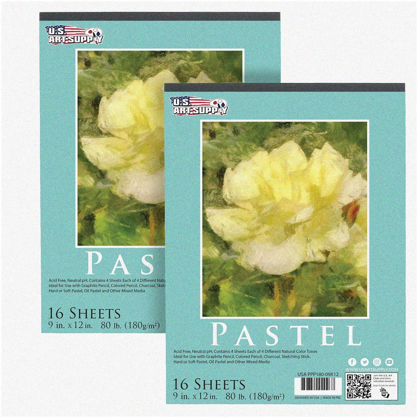 Pastel Dreams 9x12 Assorted Natural Tones Paper Pad 2 Pack