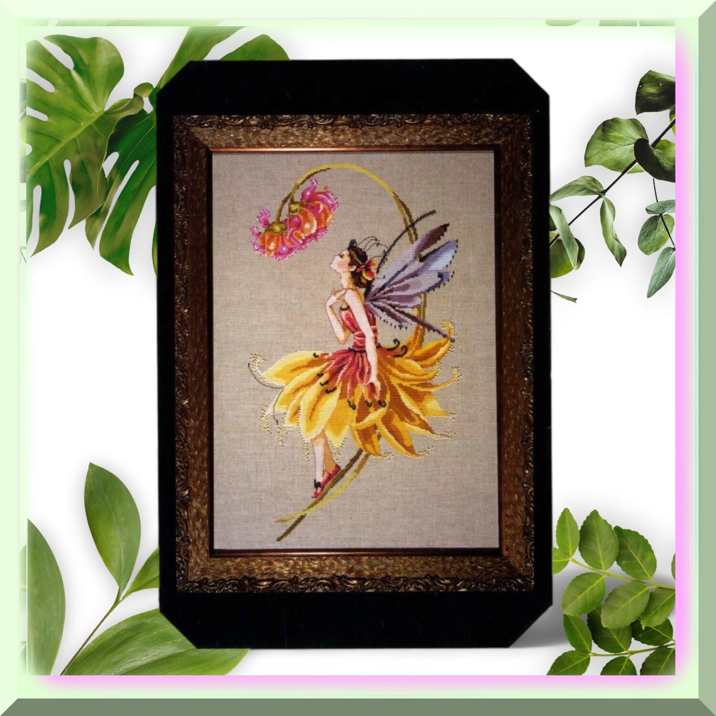 Enchanting Petal Fairy Cross Stitch Kit for Beginners