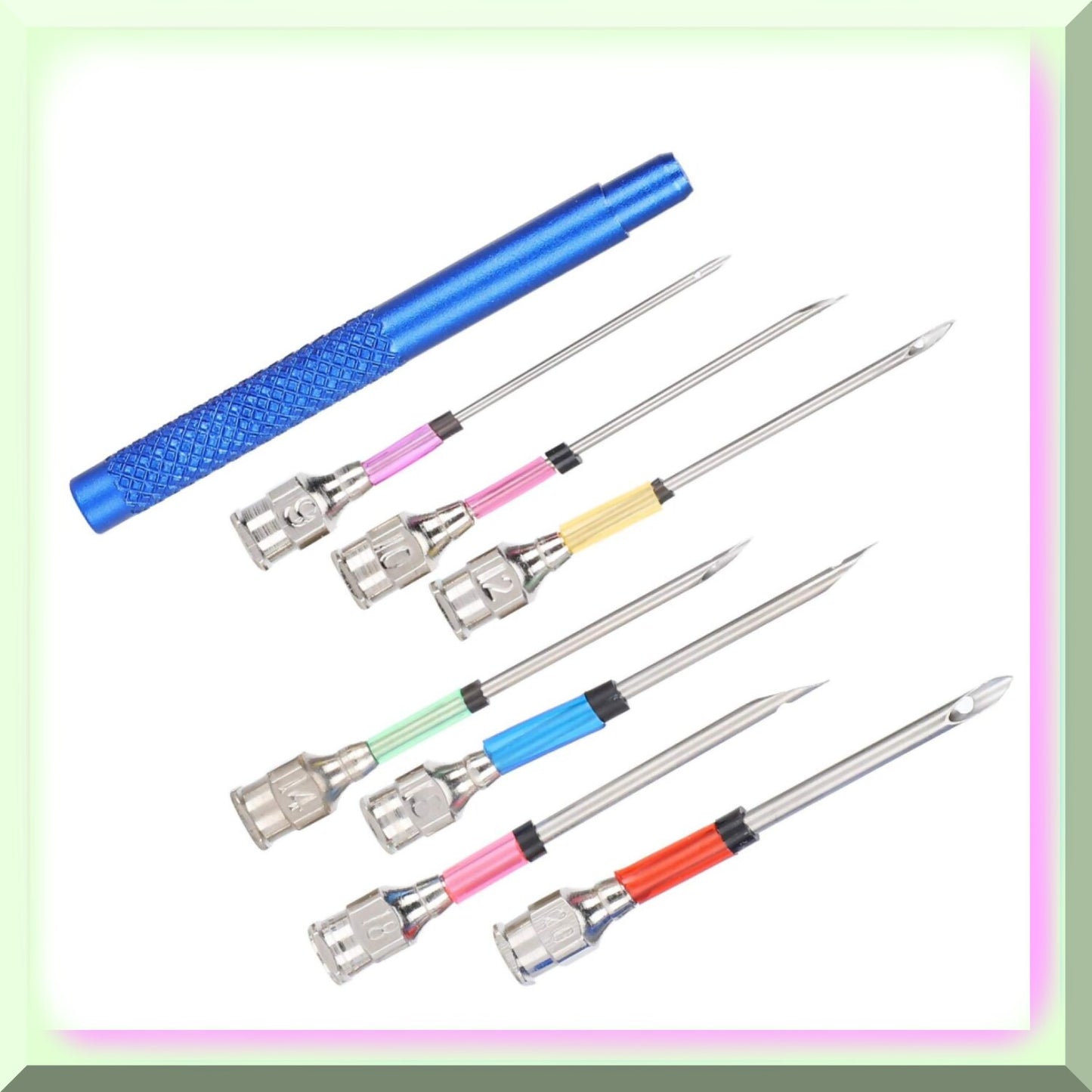 DIY Embroidery and Cross Stitch Kit with 7 Needles