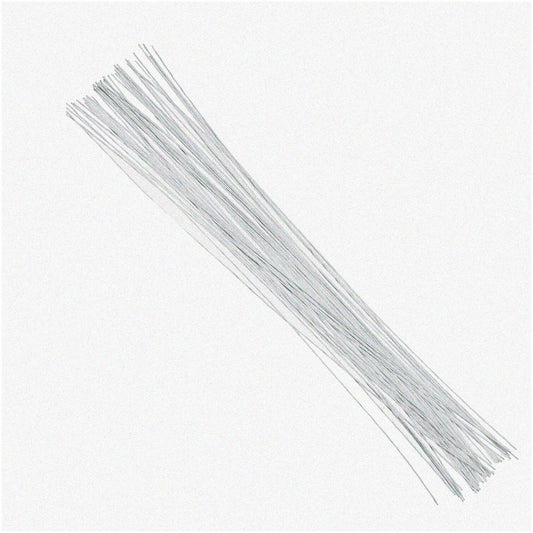 22G White Floral Wires 16" 50-Pack