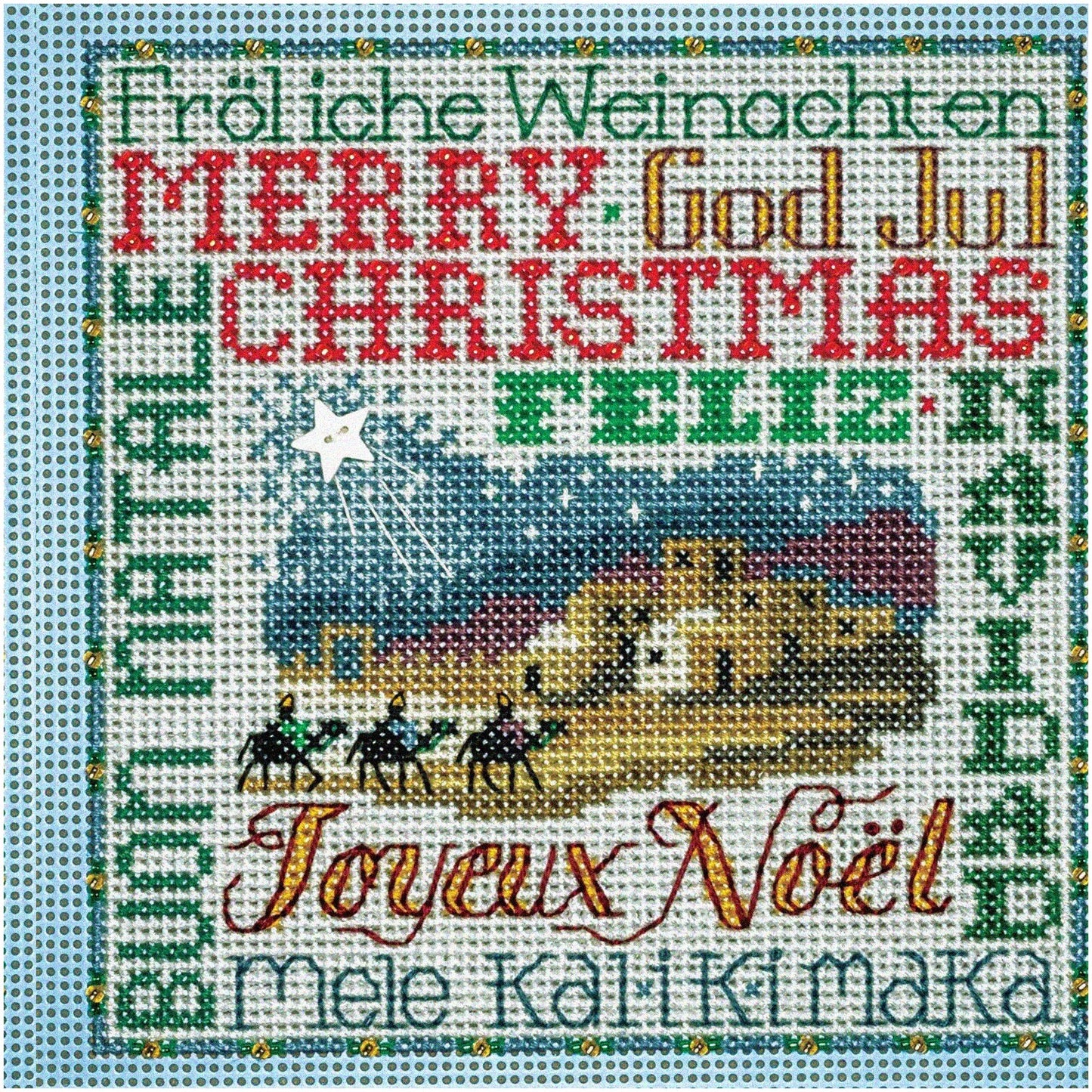 Winter Wonderland Beaded Cross Stitch Kit for Festive Crafting
