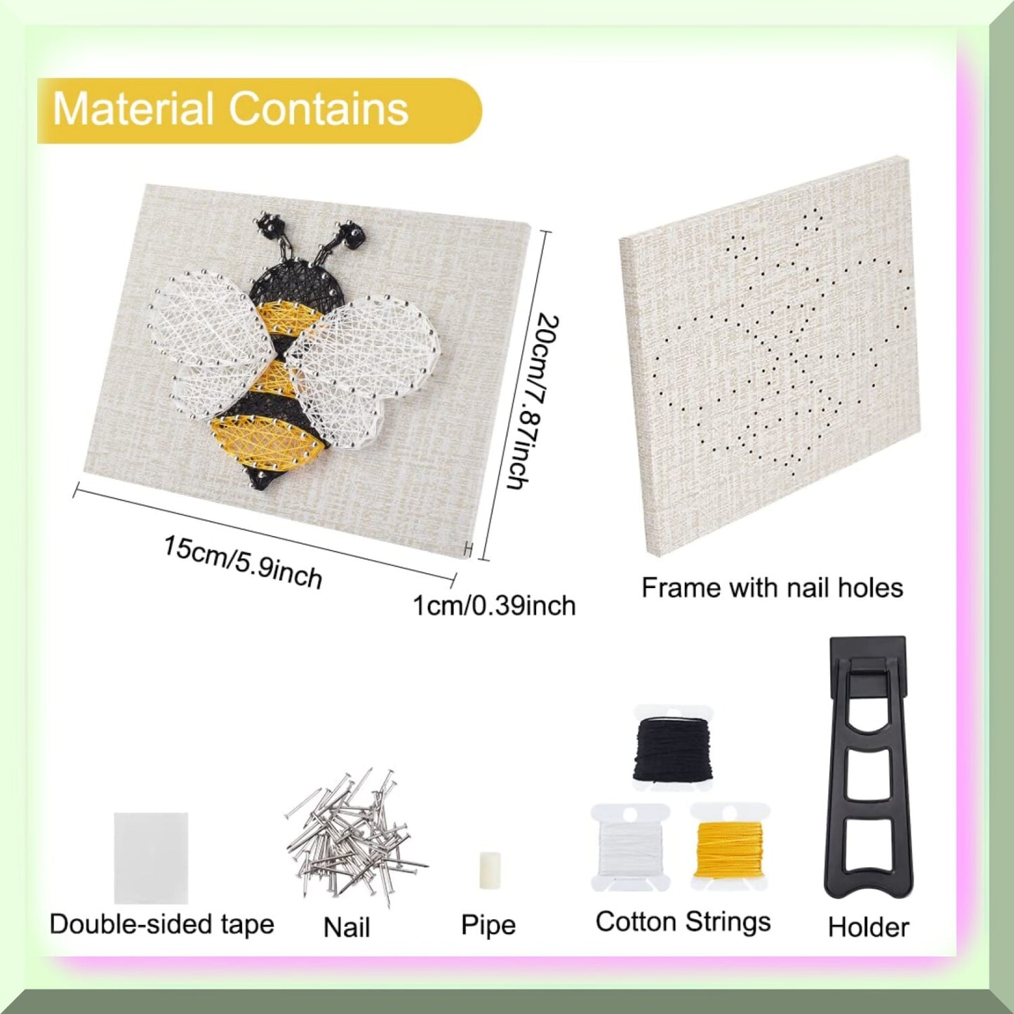 DIY Beehive String Art Kit for Home Decor and Gifts