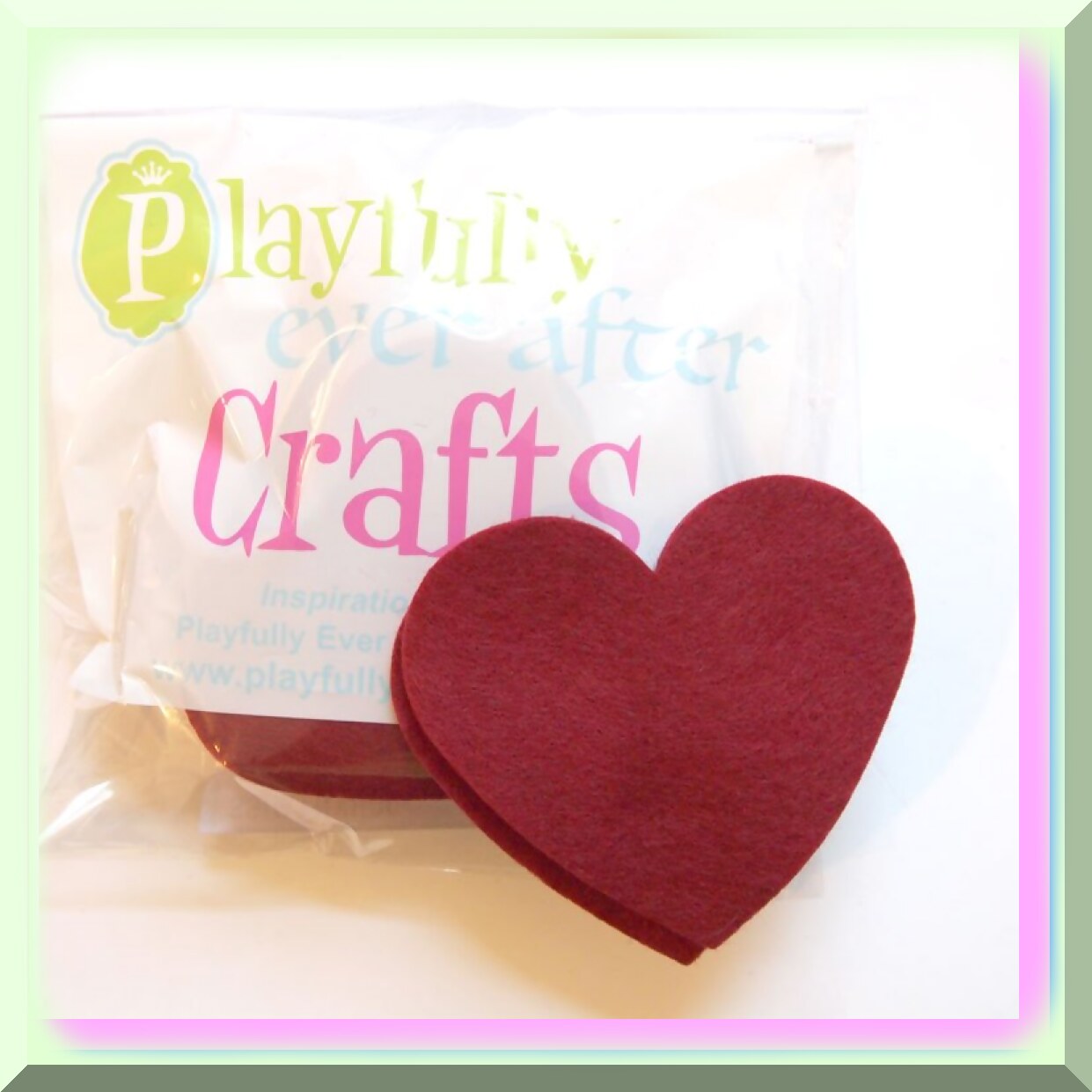 Heartfelt Red Felt Hearts Set for Crafts and Decorations
